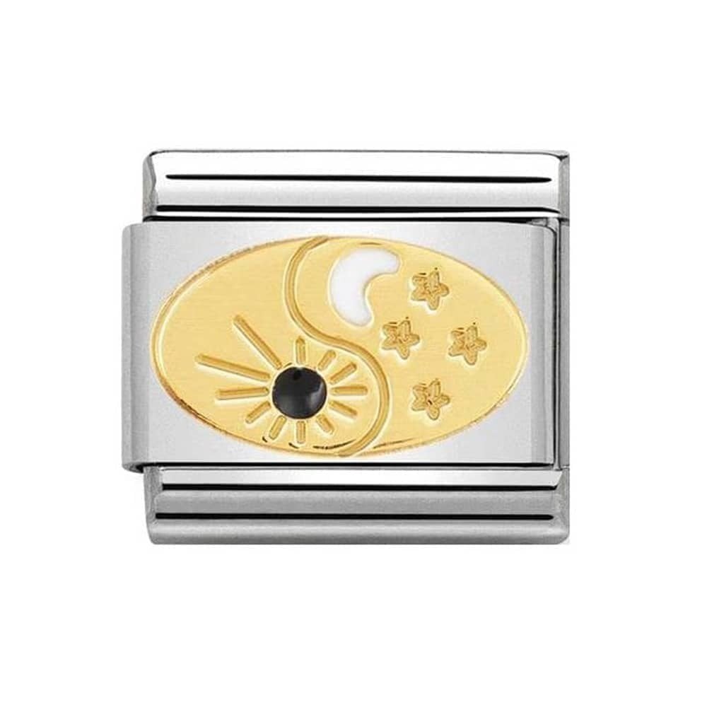 Classic Gold Cosmo Tao Sun and Moon Charm