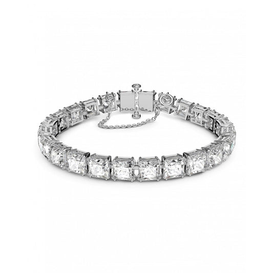 Millenia Bracelet Square Cut, Rhodium Plated