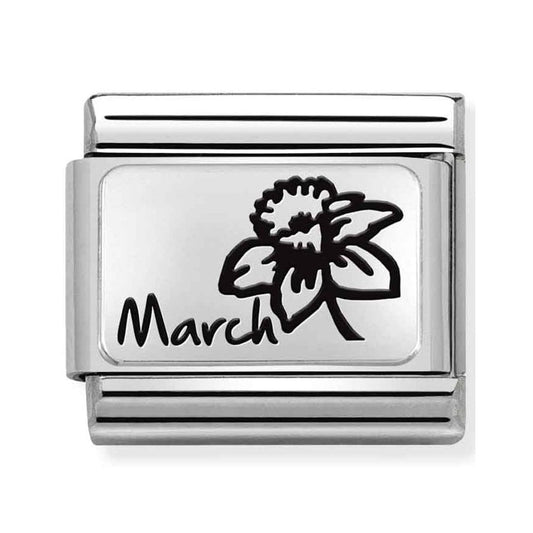 CLASSIC Composable Plates March Flower Charm