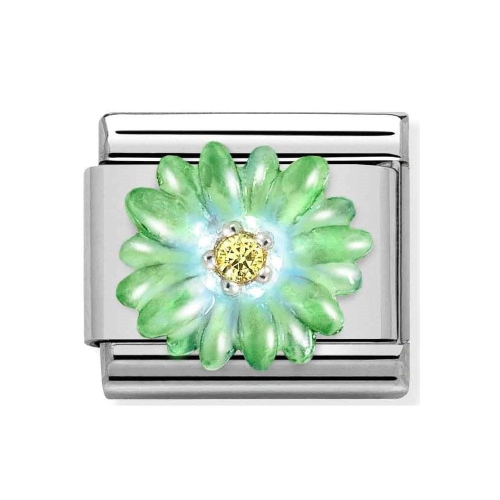 CLASSIC Composable Green Flower Charm