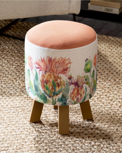 Enchanting Thistle Marigold Monty Footstool