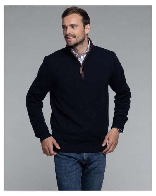 Lambswool Aerobloc 1/4 Zip Jumper