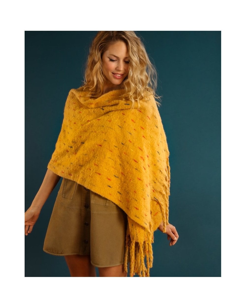 Kelda Cosy Scarf in Mustard