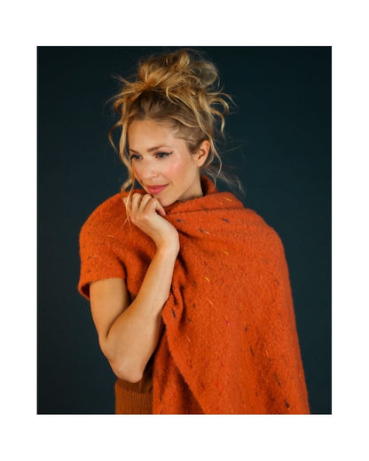 Kelda Cosy Scarf in Tangerine