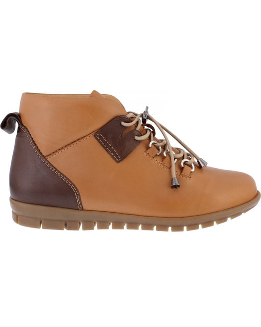 Bridget Ankle Boot - Tan/Chocolate