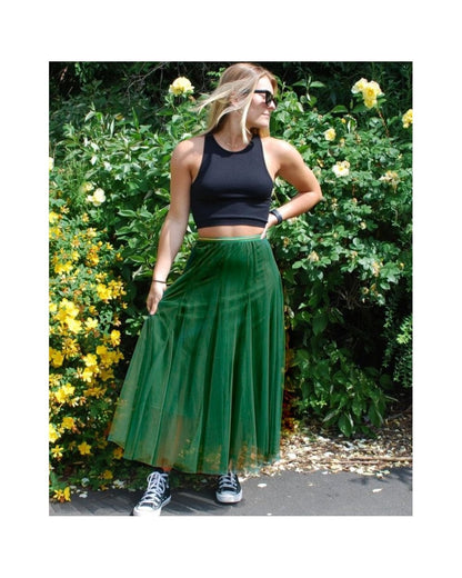 Tulle Layer Skirt Racing Green Medium