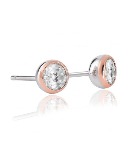 Clogau Celebration Sterling Silver Stud Earrings with Topaz