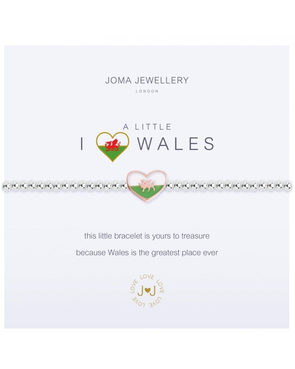 A Little I Love Wales Bracelet