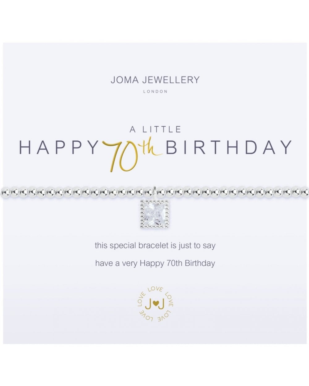 A Little Happy 70th Birthday Bracelet