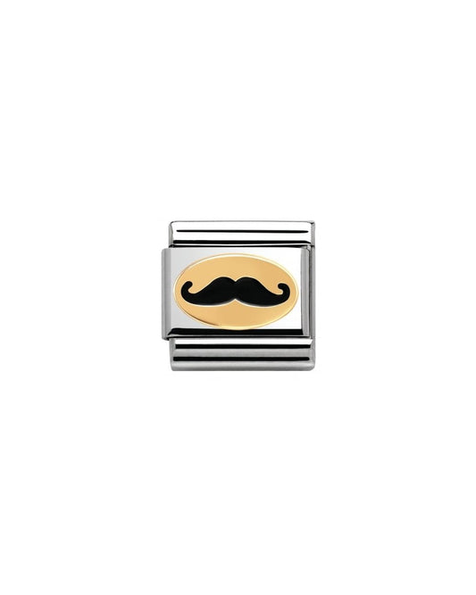 Nomination Black Moustache Gold