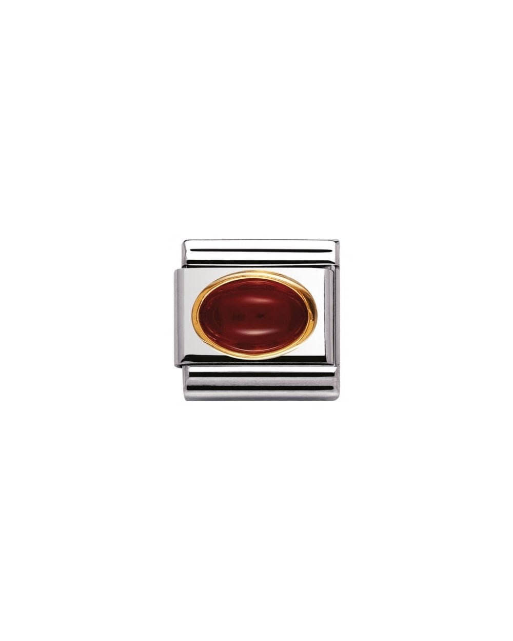 Composable Classic Natural Stones Oval Red Agate