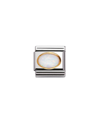 Composable Classic Link Oval Hard Stones White Opal (030502/07)