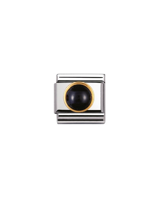 Composable Classic Round Stones - Black Agate