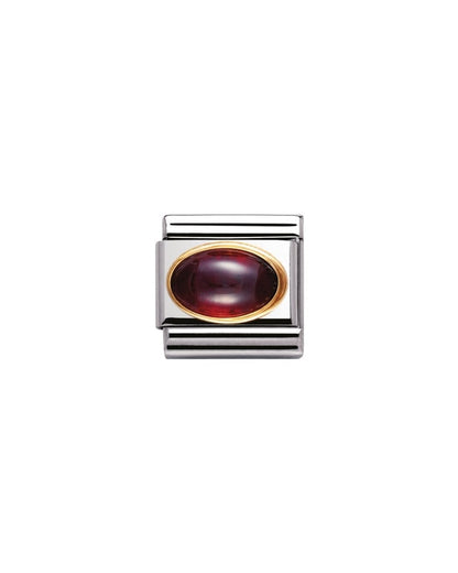 Composable Classic Natural Semiprecious Oval Garnet