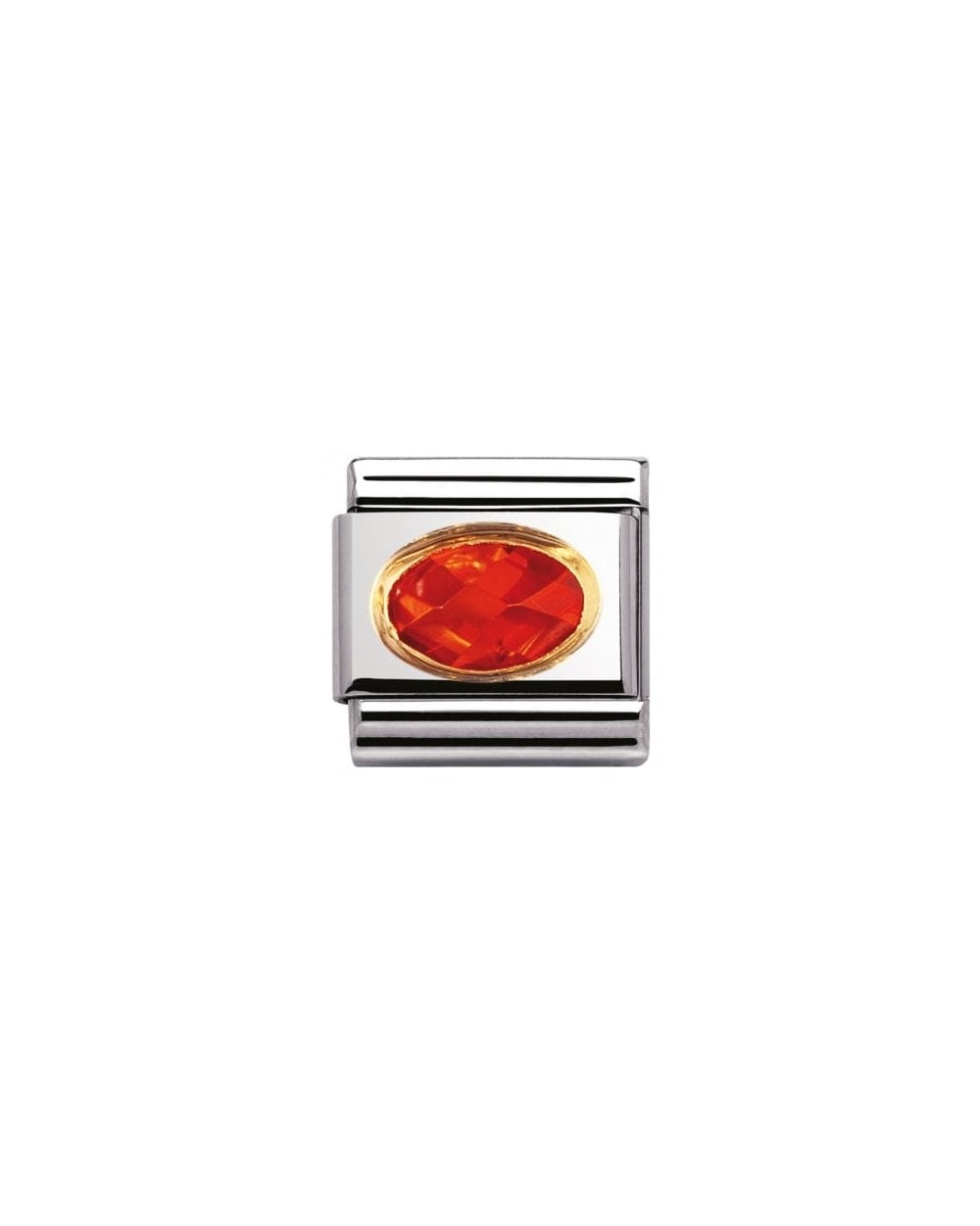 Composable Classic Faceted Cubic Orange Charm