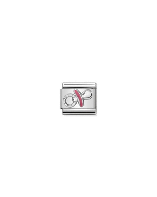 Composable Classic Symbols In Stainless Steel , Enamel And Silver 925 (39_Pink Dummy)