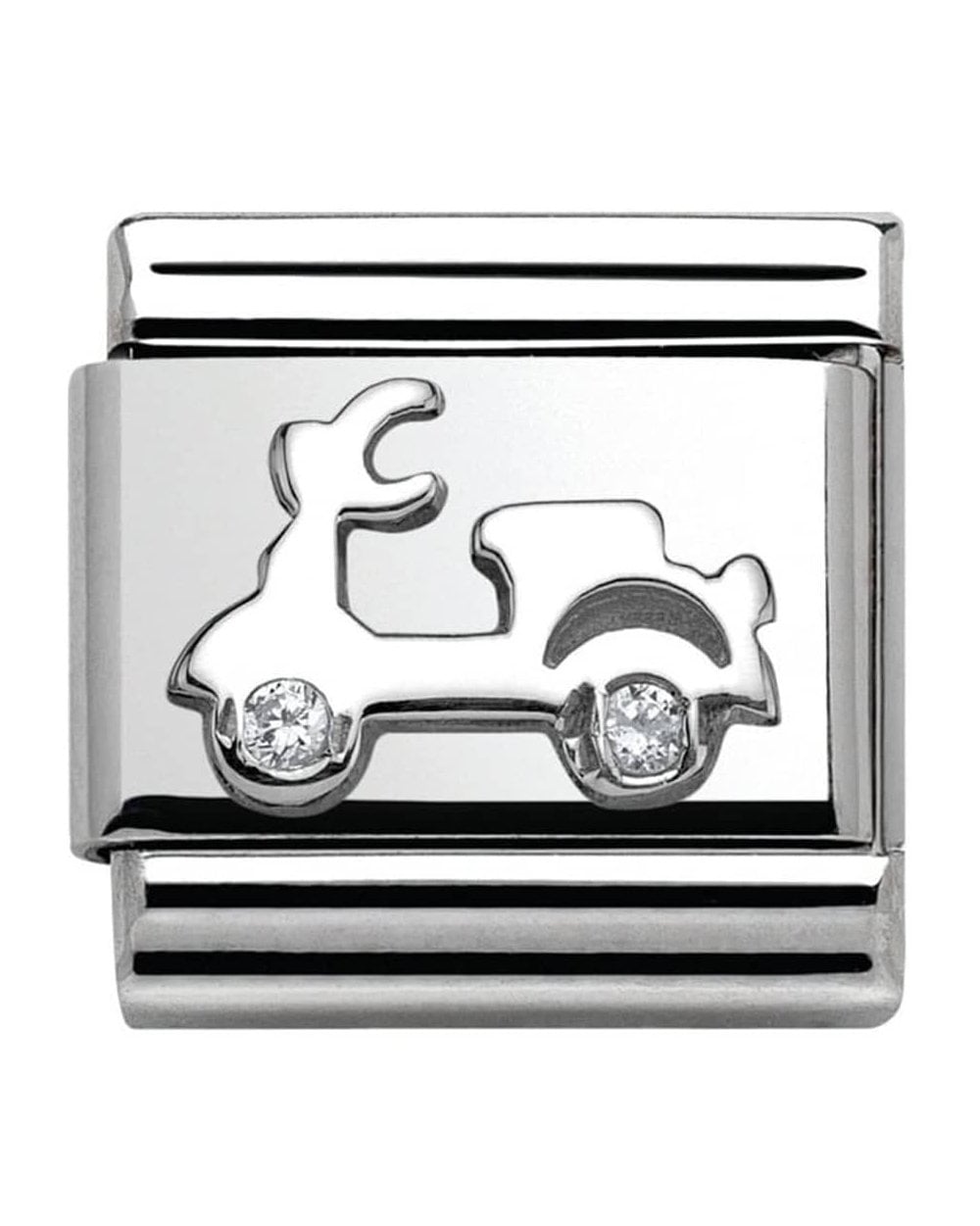 Classic Silvershine Symbols Scooter Charm