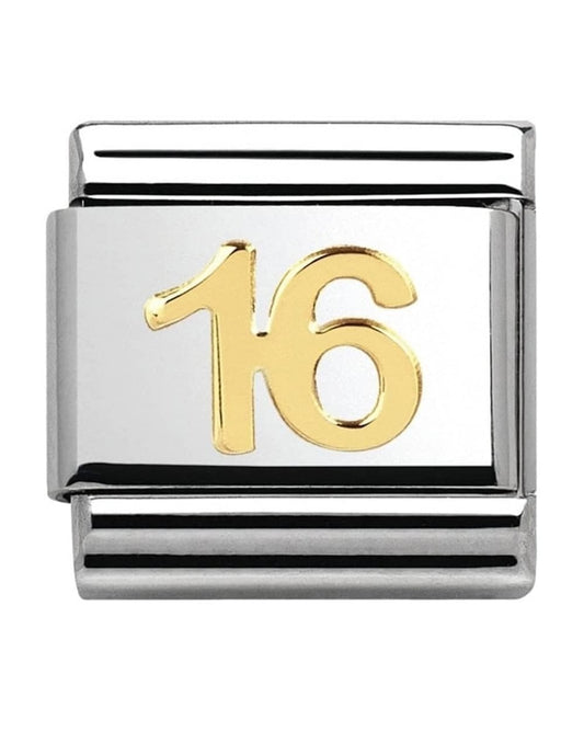 Classic Gold Daily Life Sweet 16 Charm