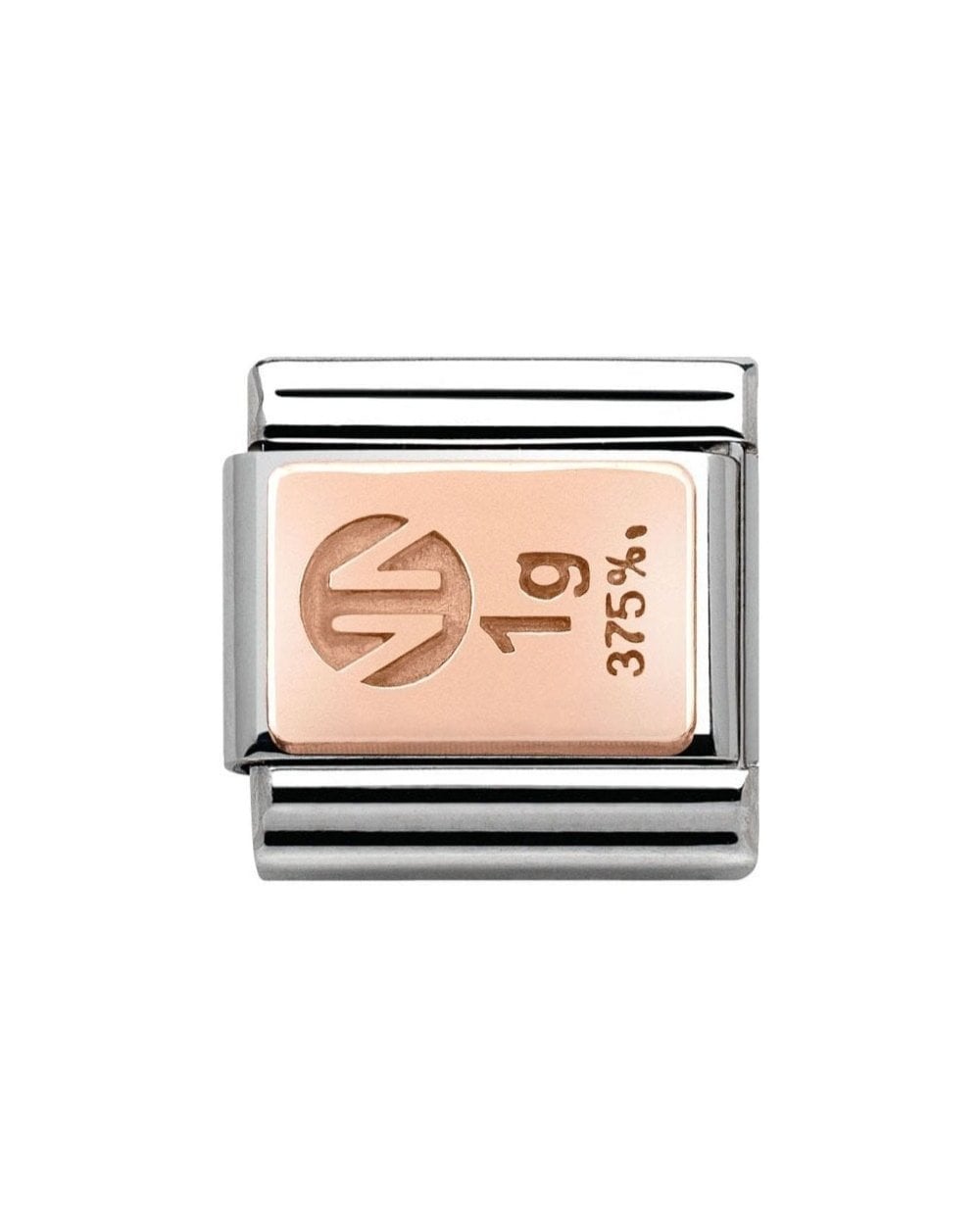 Classic Rose Gold Bar Charm