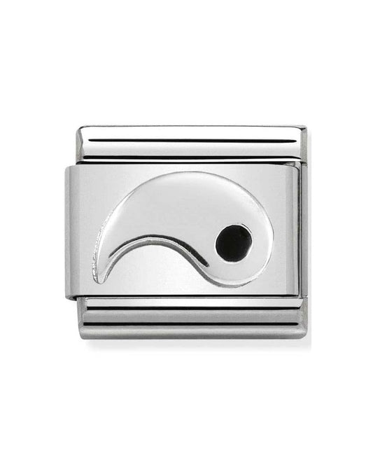 Classic Silvershine Yang Symbol Charm (Yin Yang)