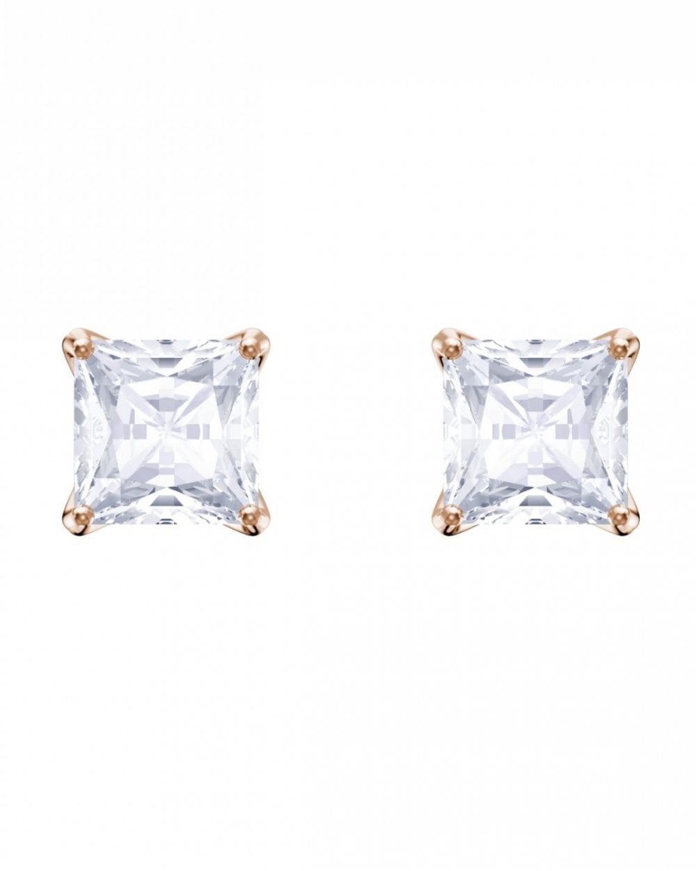 Attract Pierced Stud Rose Gold Earrings 5431895