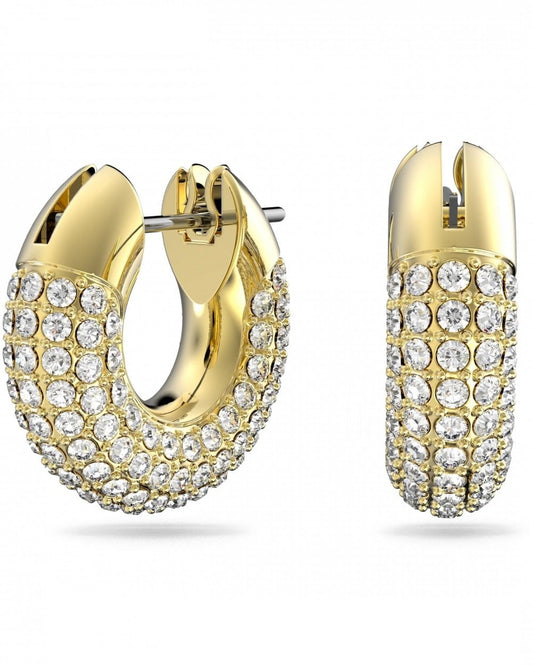 Dextera Pavé Hoop Earrings - Gold Tone Plated