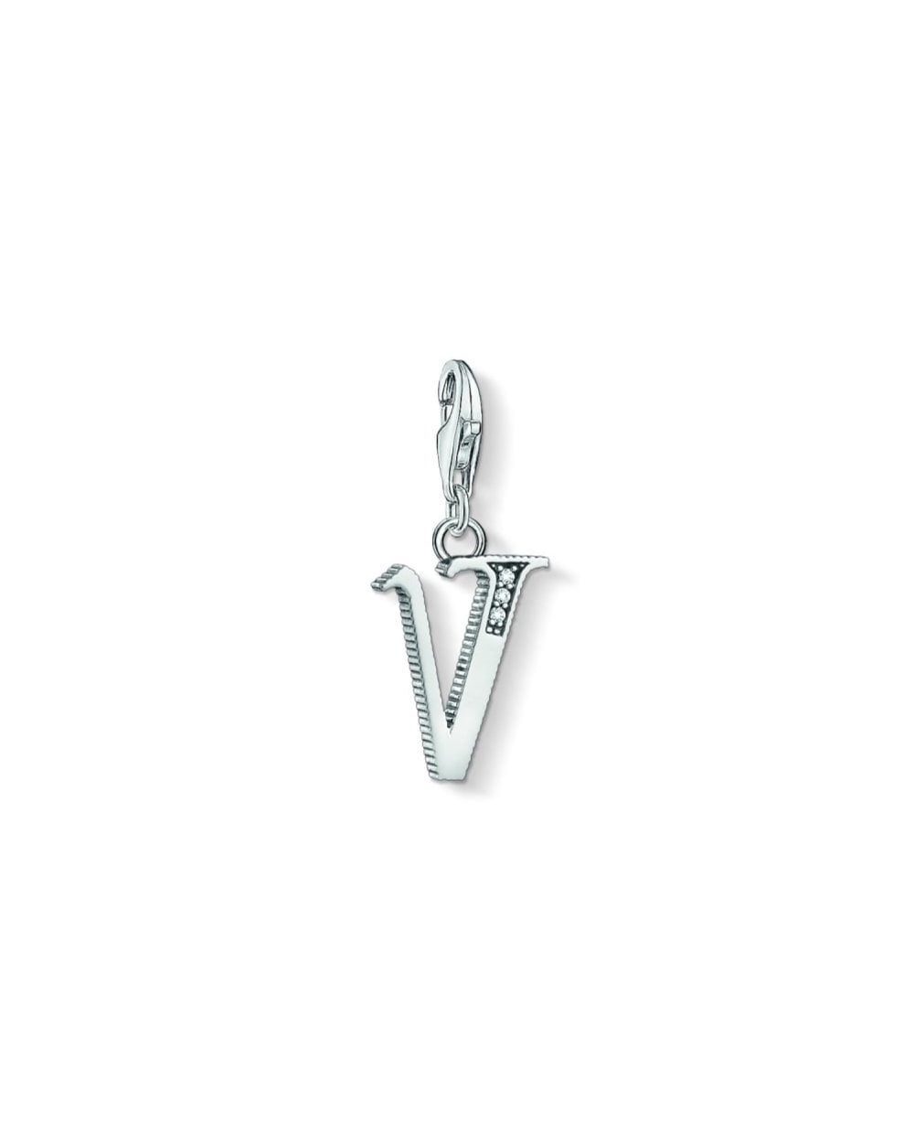 Vintage V Letter Charm 1602-643-21