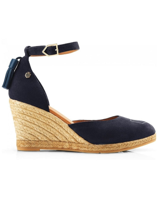 Monaco Suede Wedge Espadrille