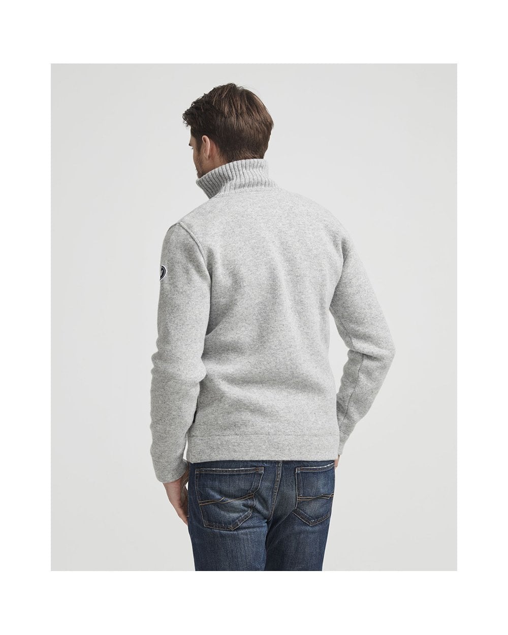 Men's Full Zip Knitted Sweater