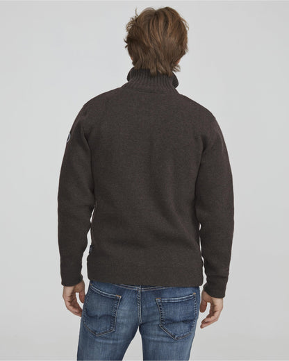 Men's Full Zip Knitted Sweater