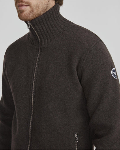 Men's Full Zip Knitted Sweater