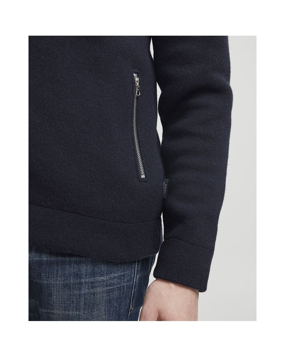 Men's Full Zip Knitted Sweater