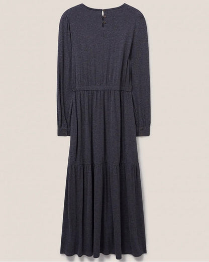 Olive Wool Mix Jersey Dress