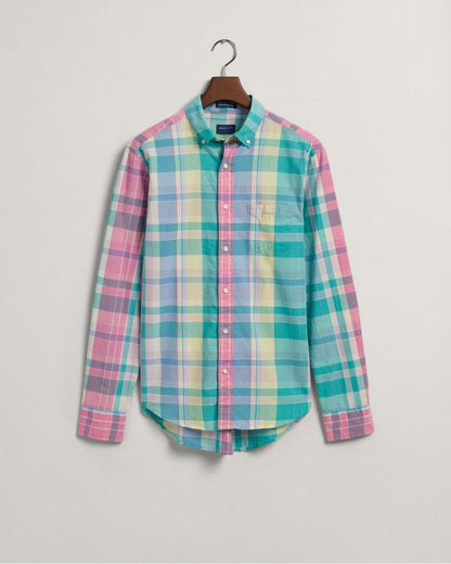 Regular Fit Colourful Madras Shirt