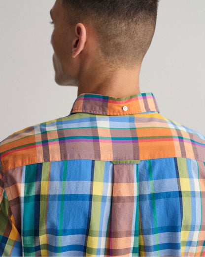 Regular Fit Colourful Madras Shirt