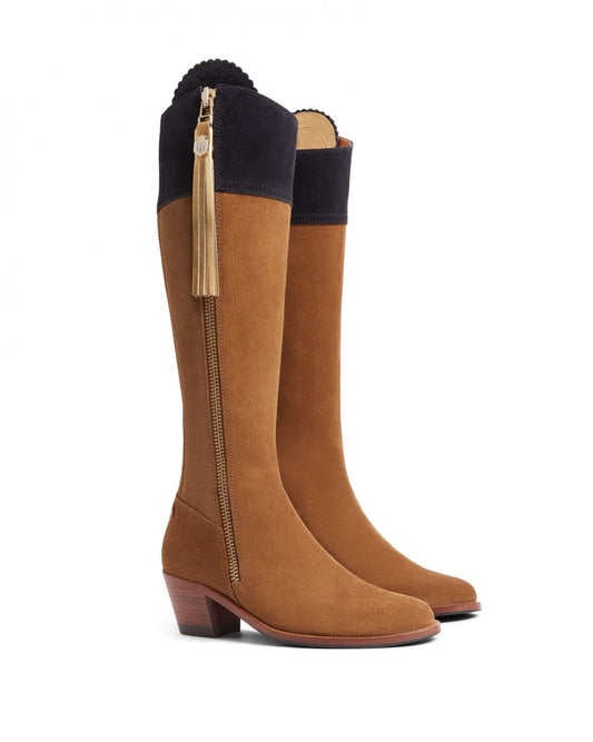 Regina Heeled Suede Boot