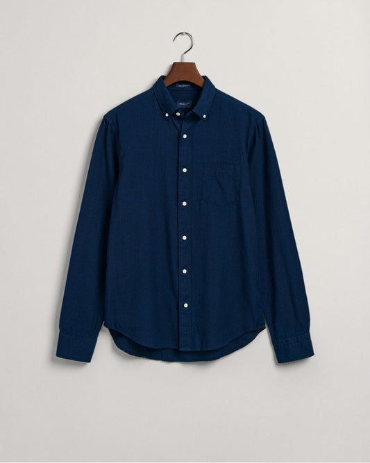 Regular Fit Indigo Oxford Shirt