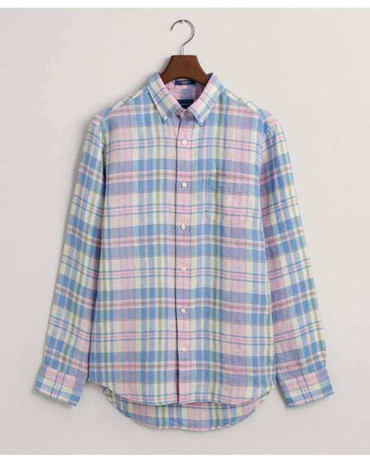 Regular Fit Linen Madras Shirt