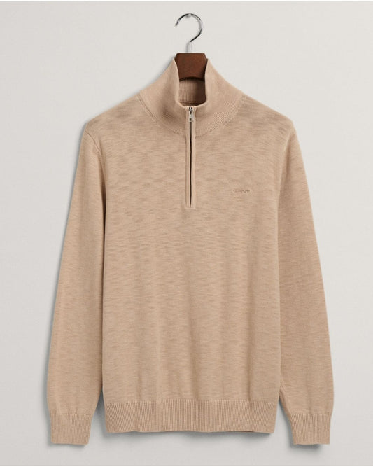 Cotton Flamme Half-Zip Sweater