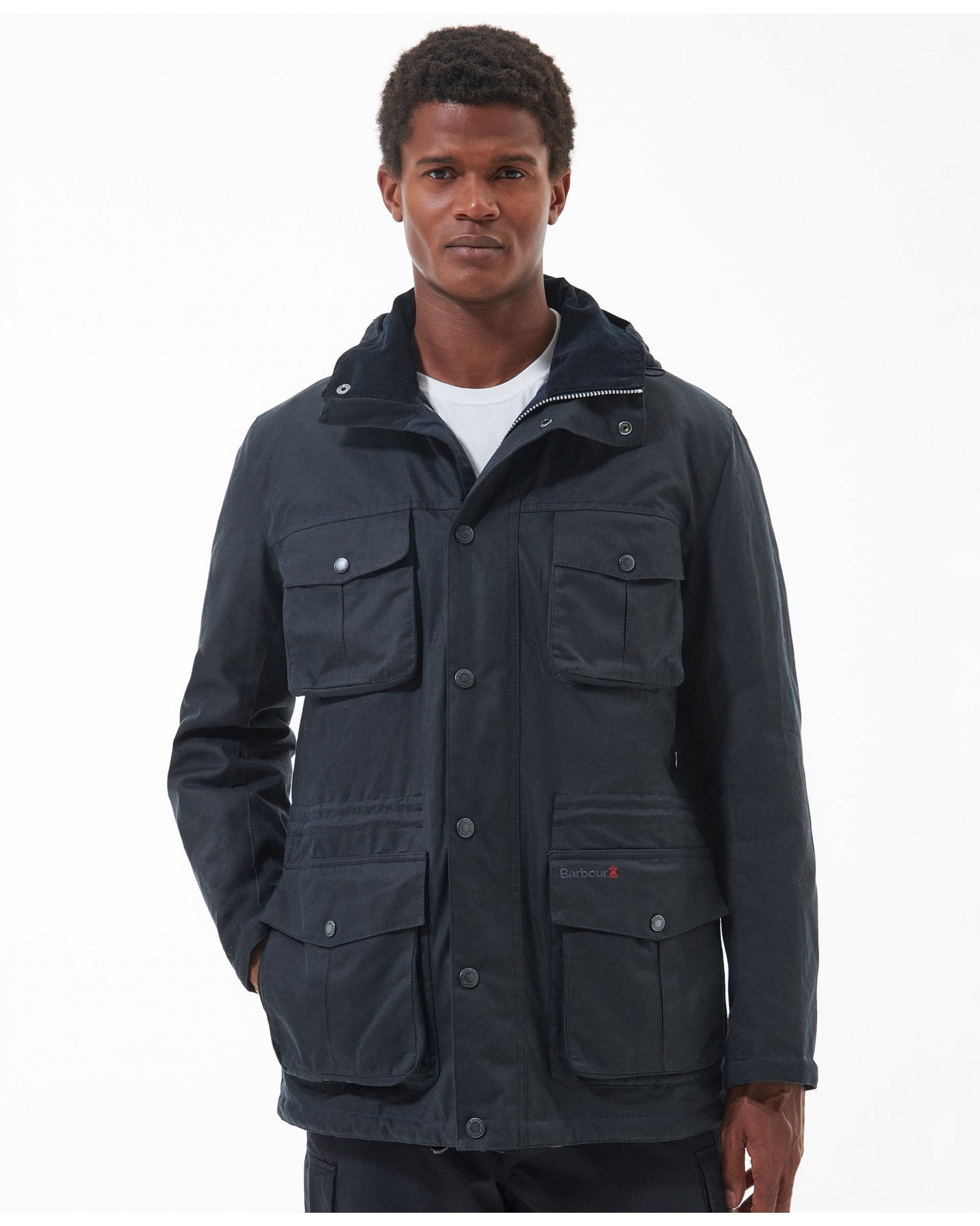 Barbour mens hooded wax jacket online