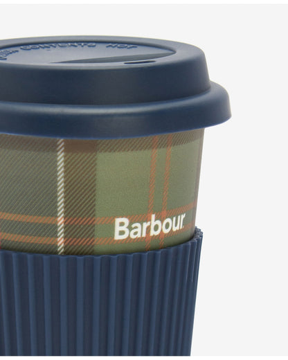 Reusable Tartan Travel Mug