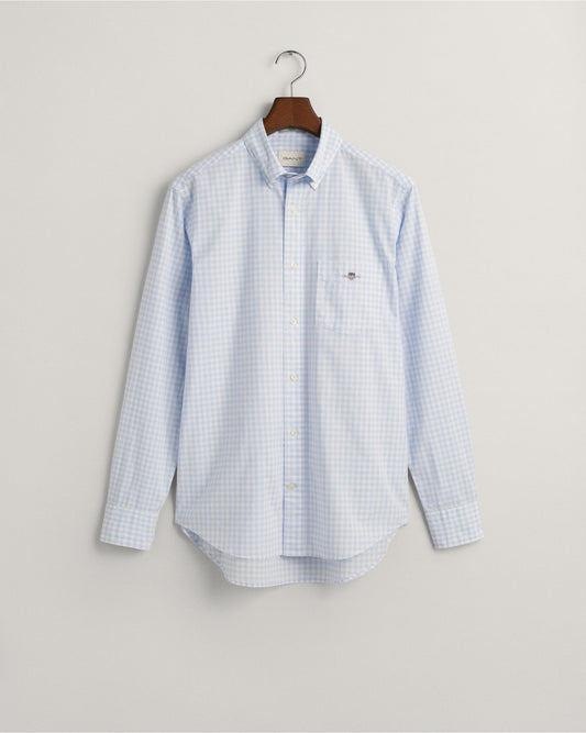 Regular Fit Gingham Poplin Shirt