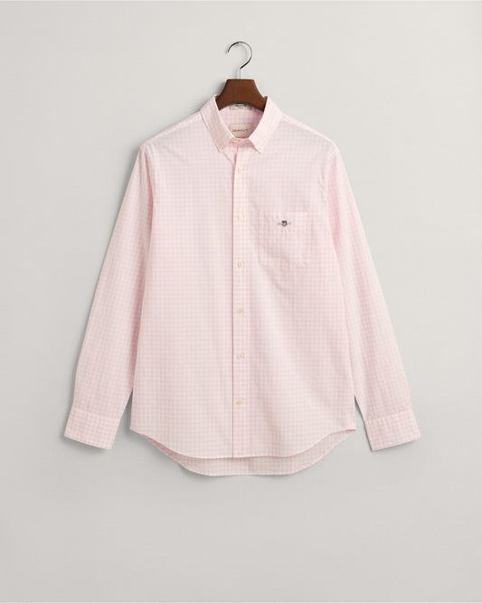 Regular Fit Gingham Poplin Shirt