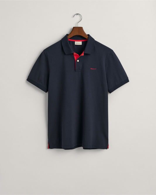 Regular Fit Contrast Pique Polo Shirt