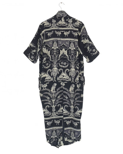 Vintage Damask Black Rachel Dress -M/L