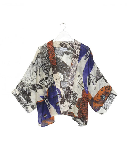 Butterflies Cobalt Kimono