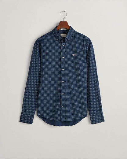 Slim Fit Micro Print Shirt