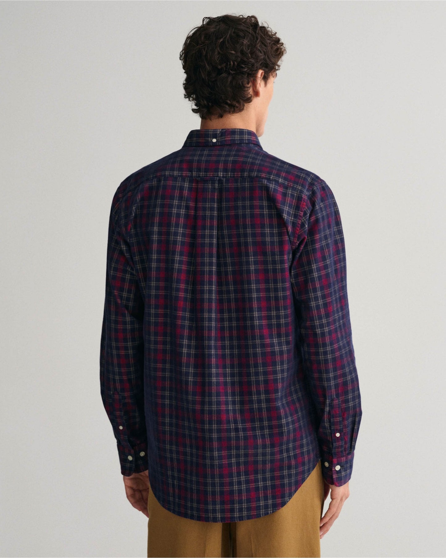 Regular Fit Checked Corduroy Shirt