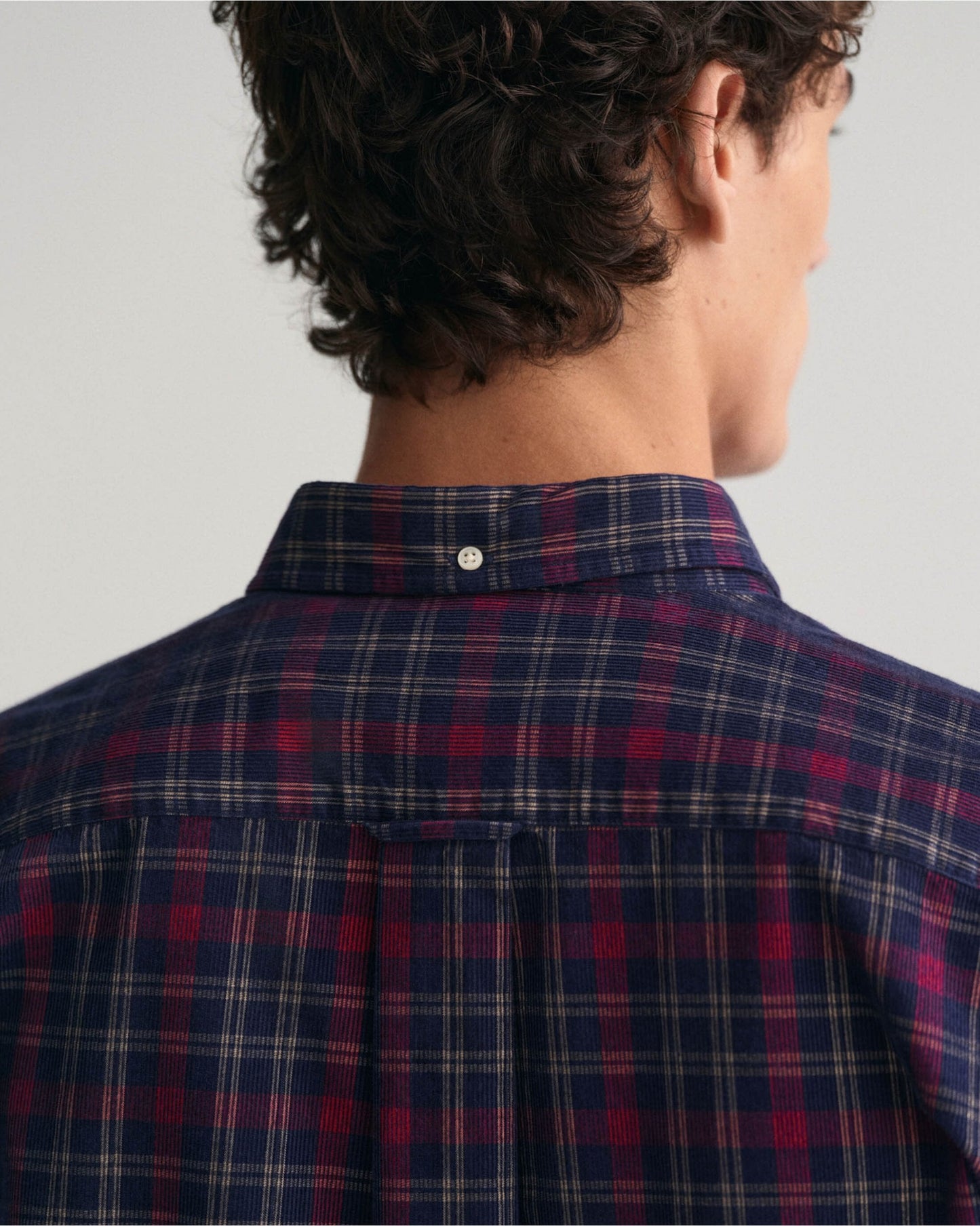 Regular Fit Checked Corduroy Shirt