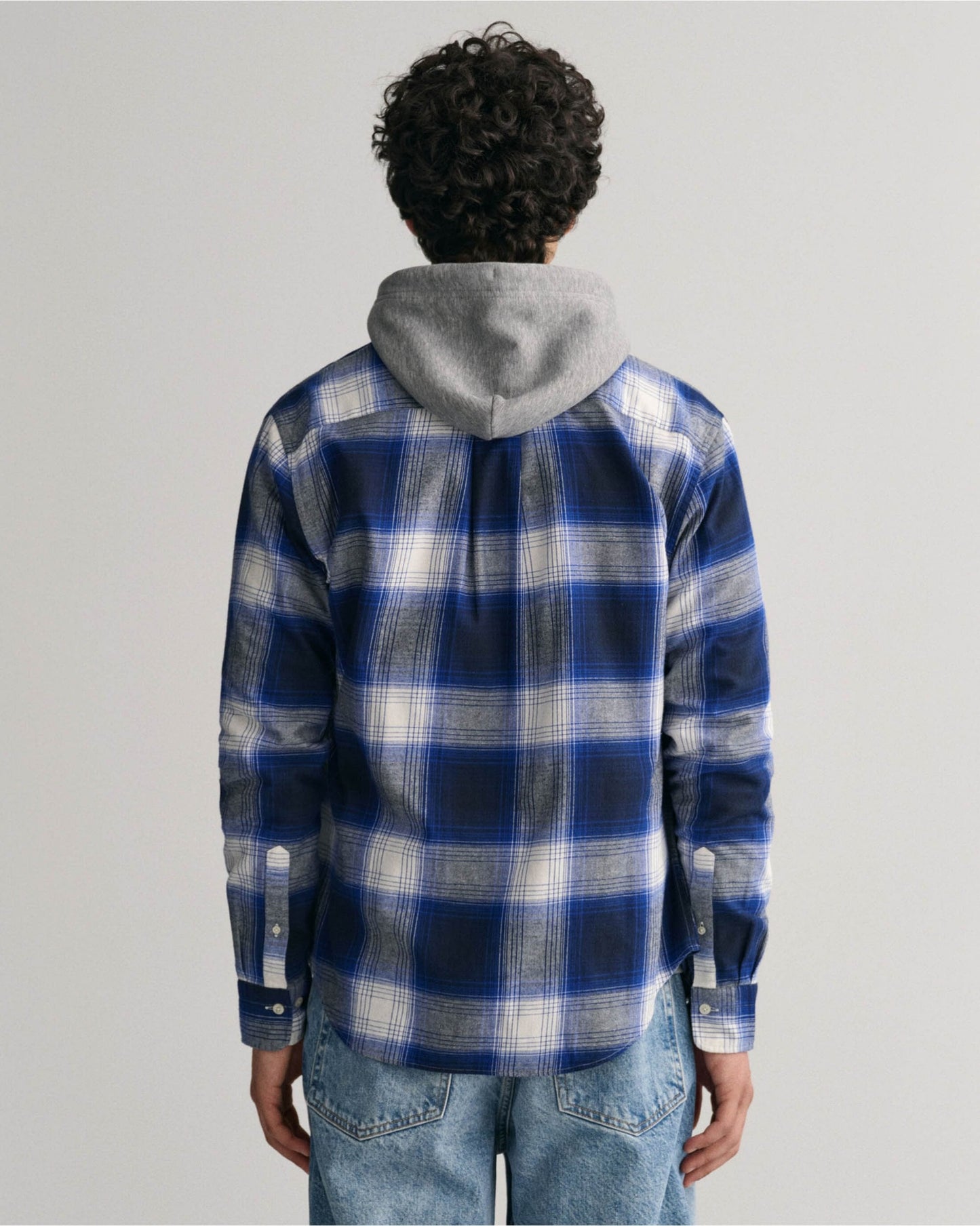 Regular Fit Shadow Check Flannel Shirt